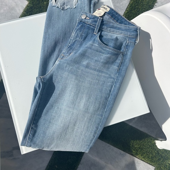 L'AGENCE HARMON HIGH-RISE SLIM PANT IN BLUE. Size 28 - Picture 4 of 12